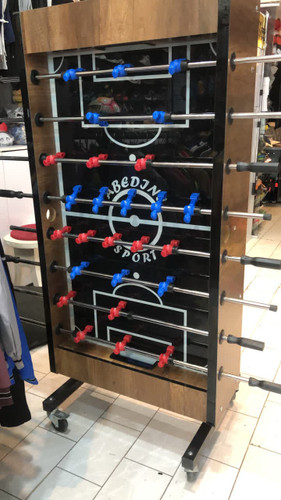 میز فوتبالدستی کف شیشه ای میل پر تاشو برند عابدینی اسپرت