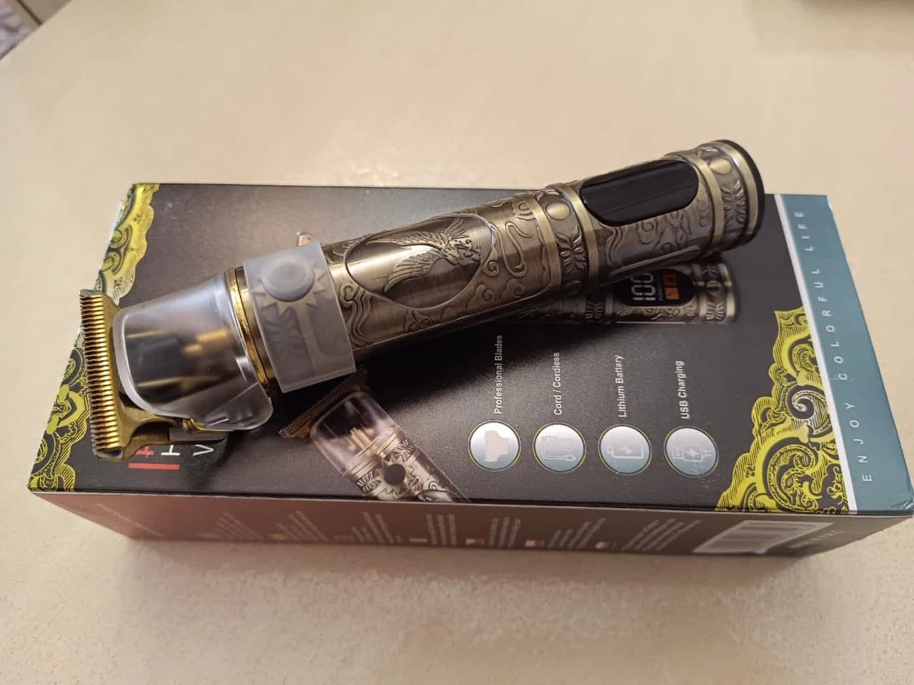 ماشین اصلاح صفرزن  مردانه شارژی فلزی WS-T789